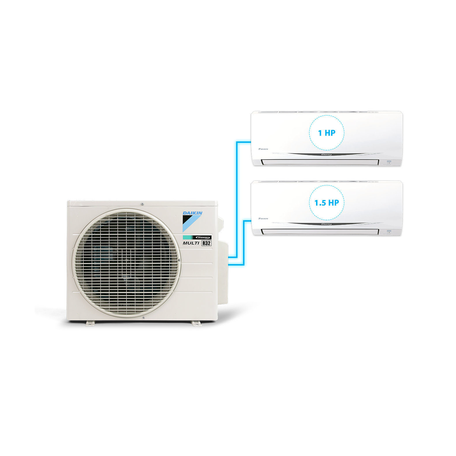 Máy lạnh Multi S Daikin MKC50RVMV/CTKC25RVMV + CTKC35RVMV Inverter 2.0 HP (Combo khuyến mãi)