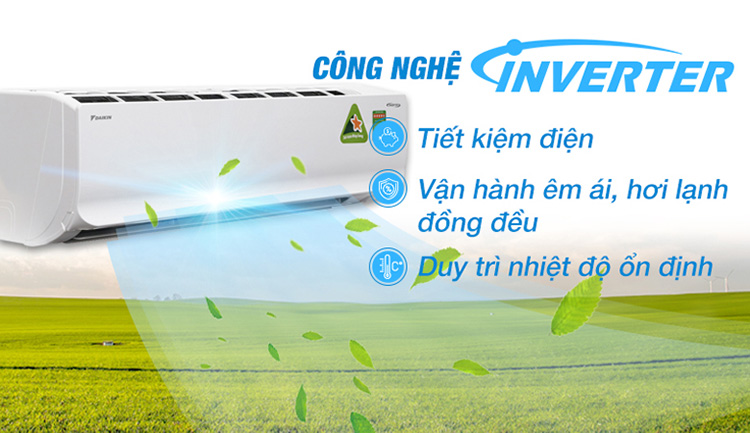 Máy lạnh Daikin Inverter 1.5 HP FTKC35UAVMV/RKC35UAVMV