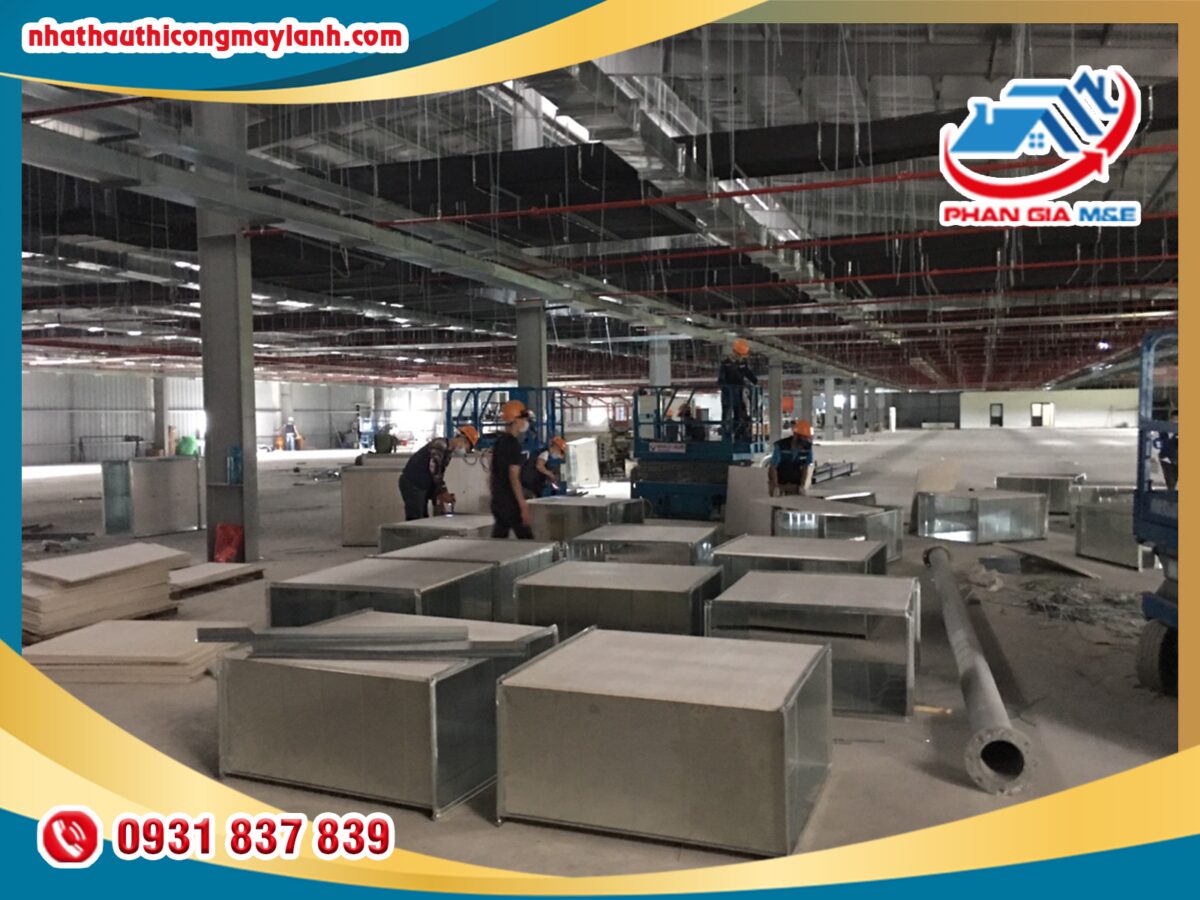Đơn vị thi công ống gió nhà xưởng lớn