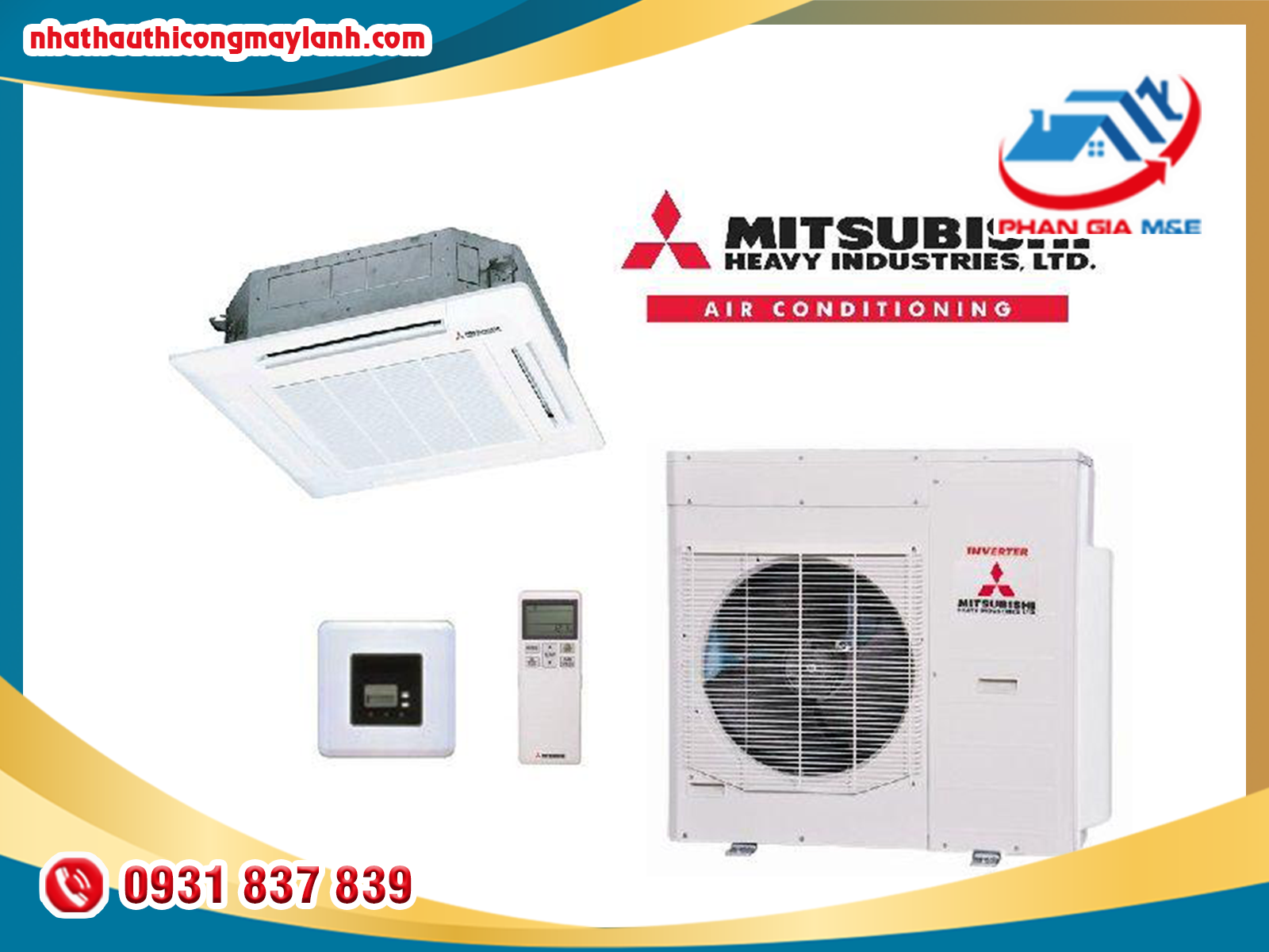 Ưu điểm của máy lạnh âm trần Mitsubishi